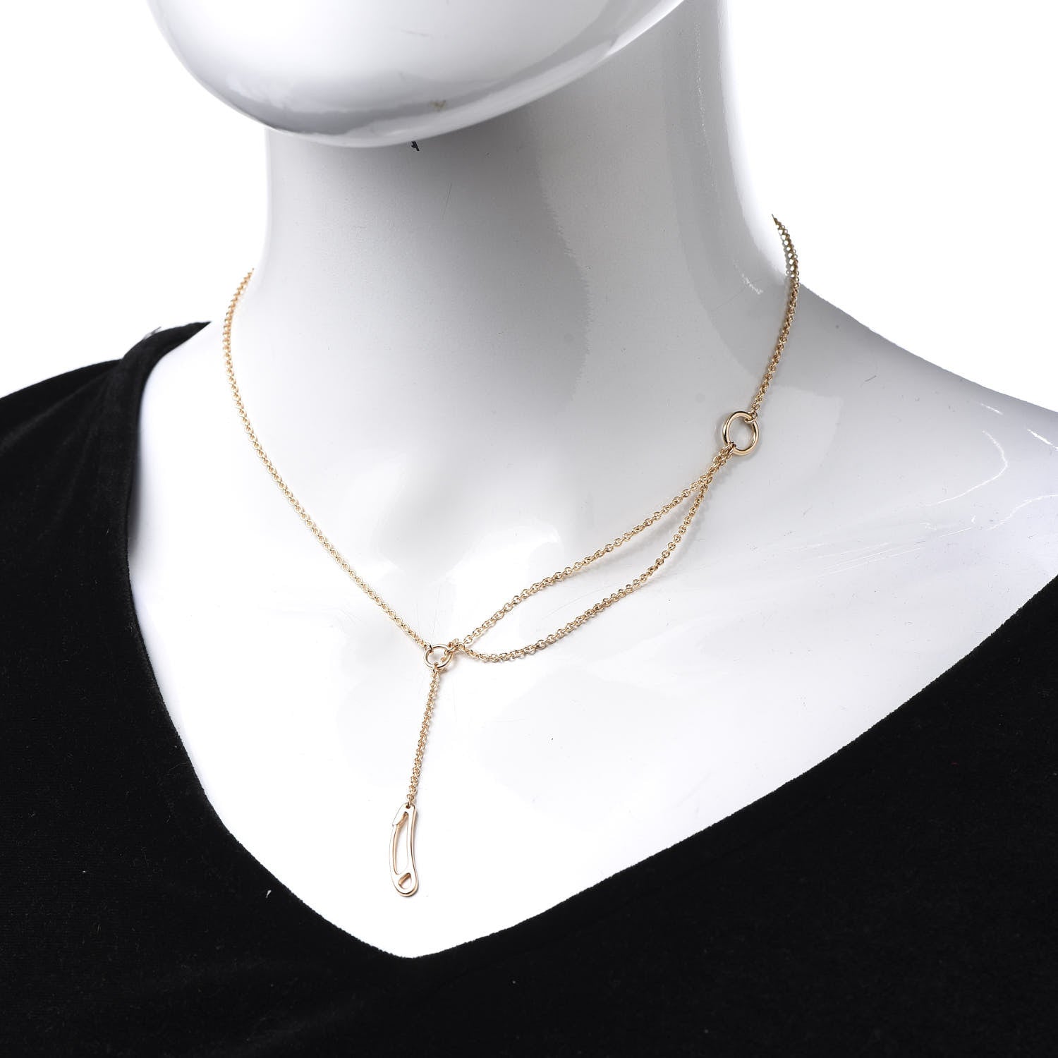 Hermes 18K Rose Gold TPM Chaine d'Ancre Punk Necklace SH 2 of 5