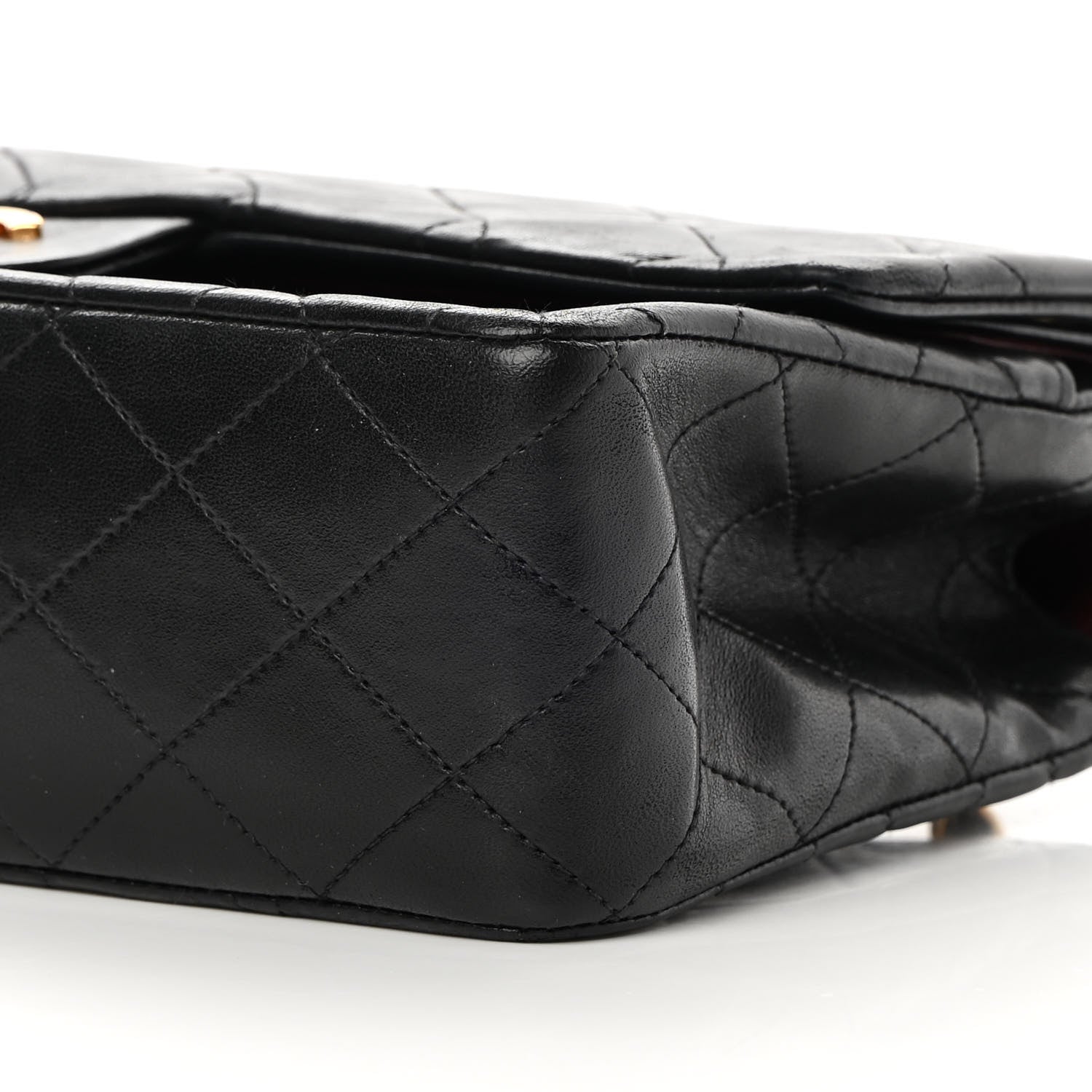 Chanel Lambskin Quilted Medium Double Flap Black 10 of 18