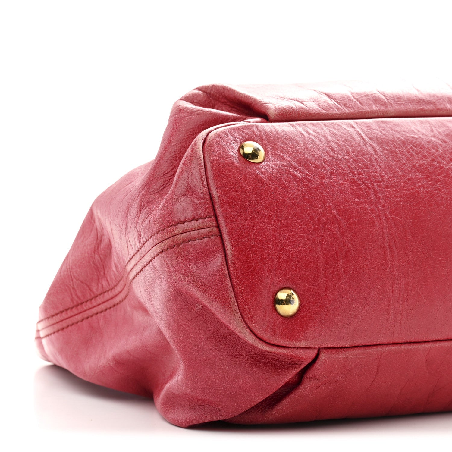 Miu Miu Vitello Lux Braided Top Handle Tote Fuoco 8 of 10