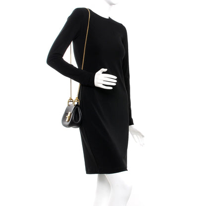 Chloe Grained Lambskin Mini Drew Shoulder Bag Black 2 of 8