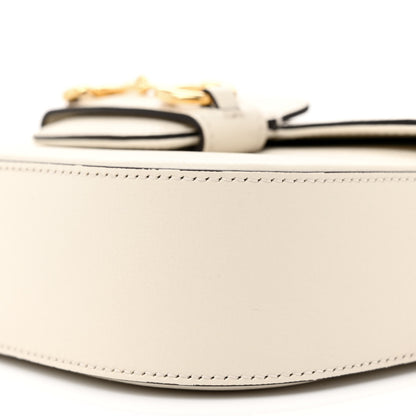 Gucci Azalea Calfskin Web Mini Horsebit 1955 Shoulder Bag Mystic White 10 of 12
