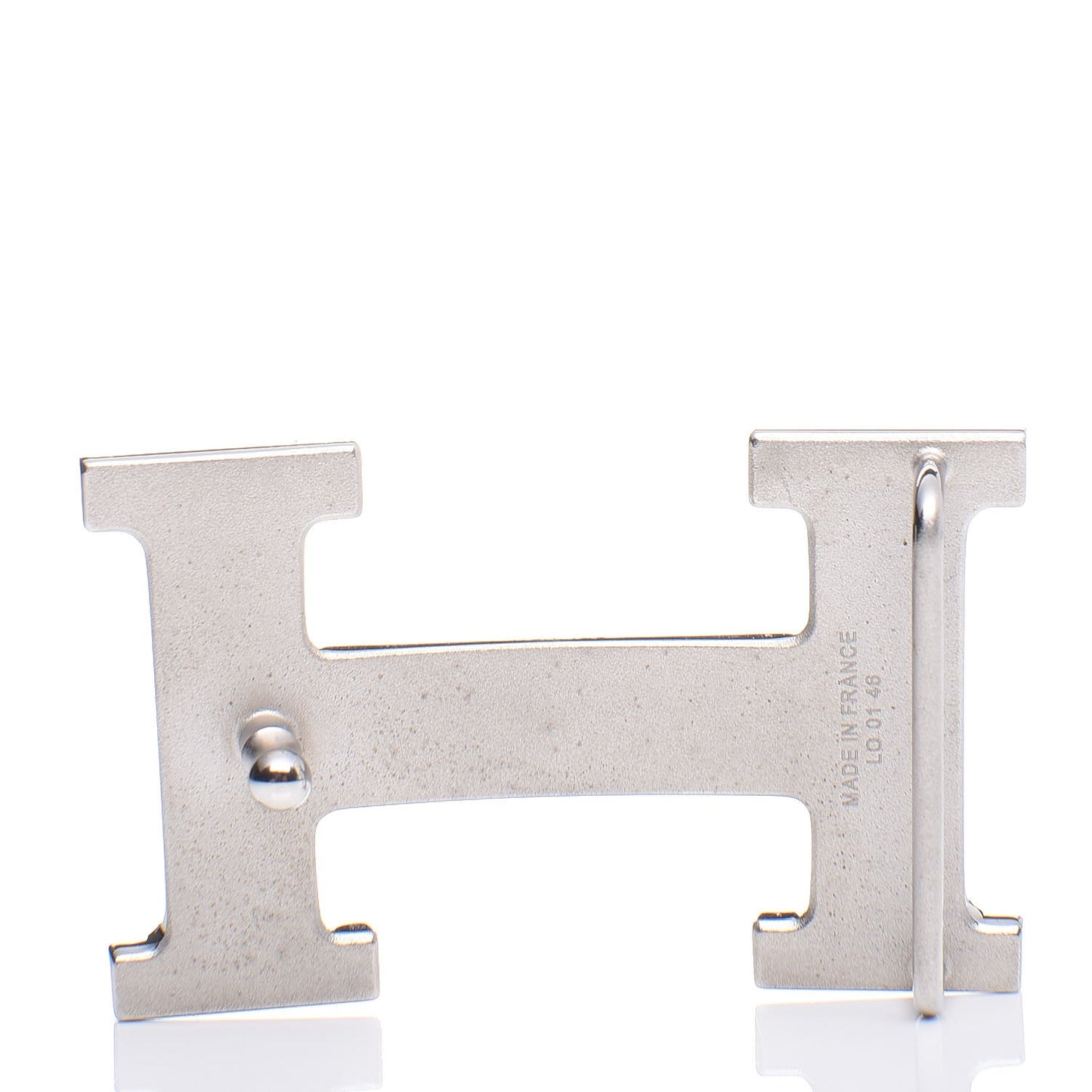 Palladium Guilloche 32mm H Belt Buckle