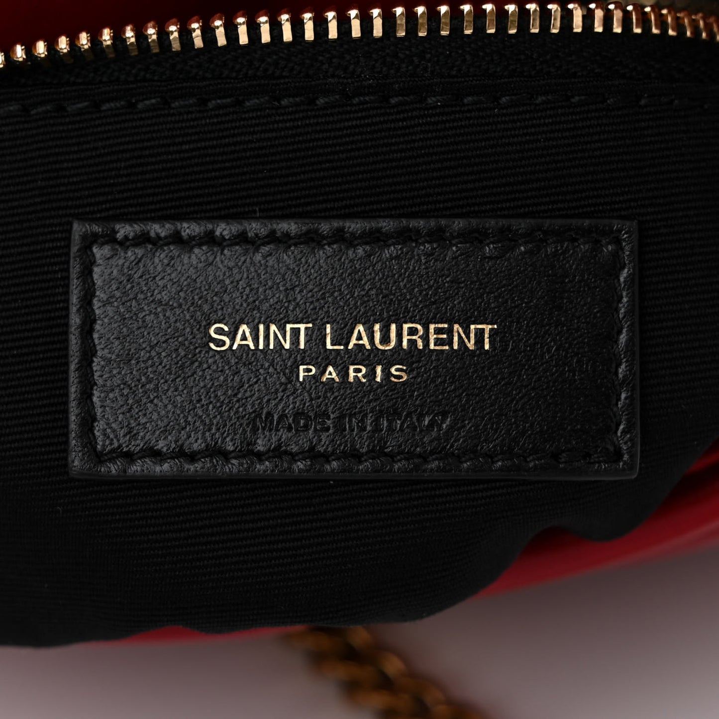 Lambskin Quilted Toy Loulou Puffer Monogram Chain Satchel Red
