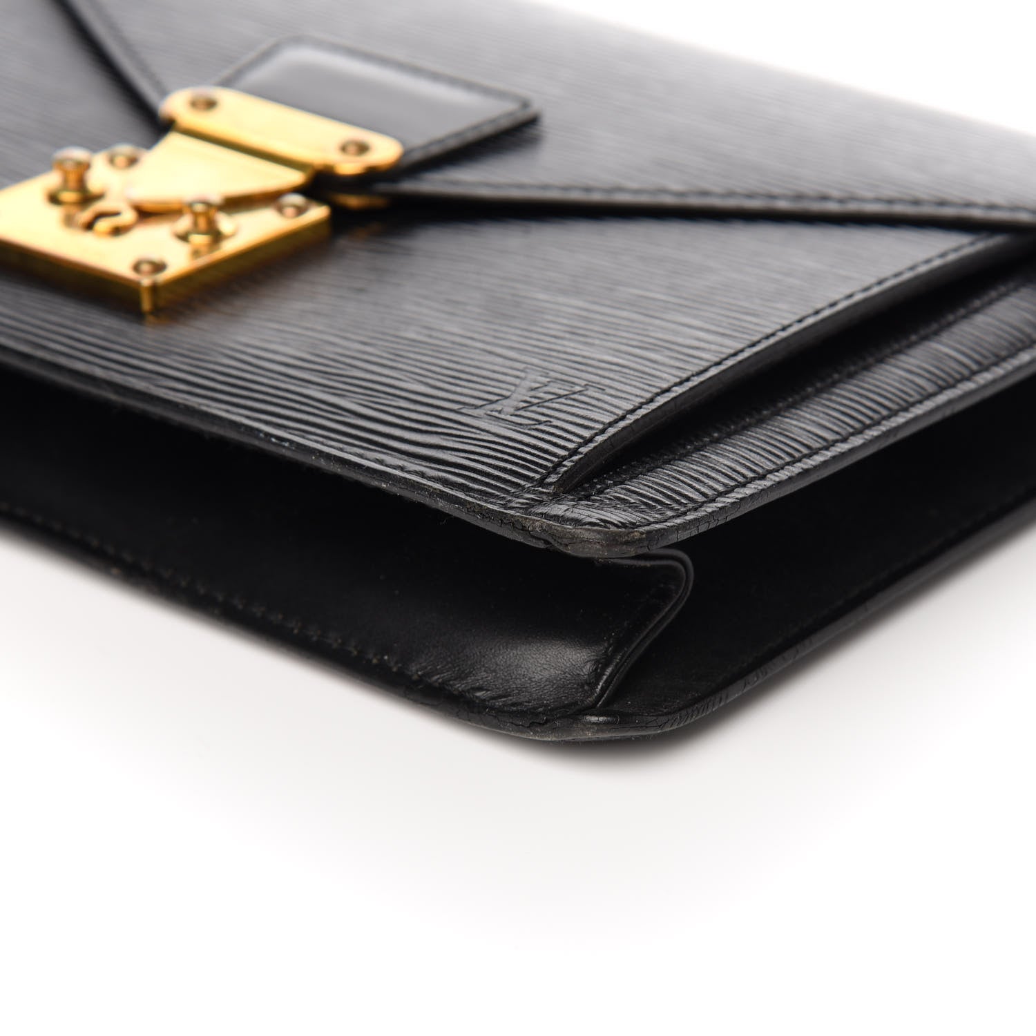 Louis Vuitton Epi Pochette Sellier Dragonne Clutch Black 8 of 9