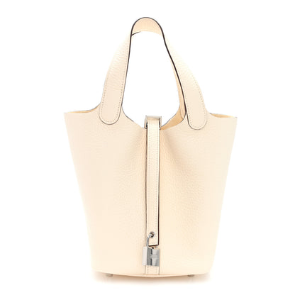 Hermes Taurillon Clemence Picotin Lock 18 PM Nata 8 of 11