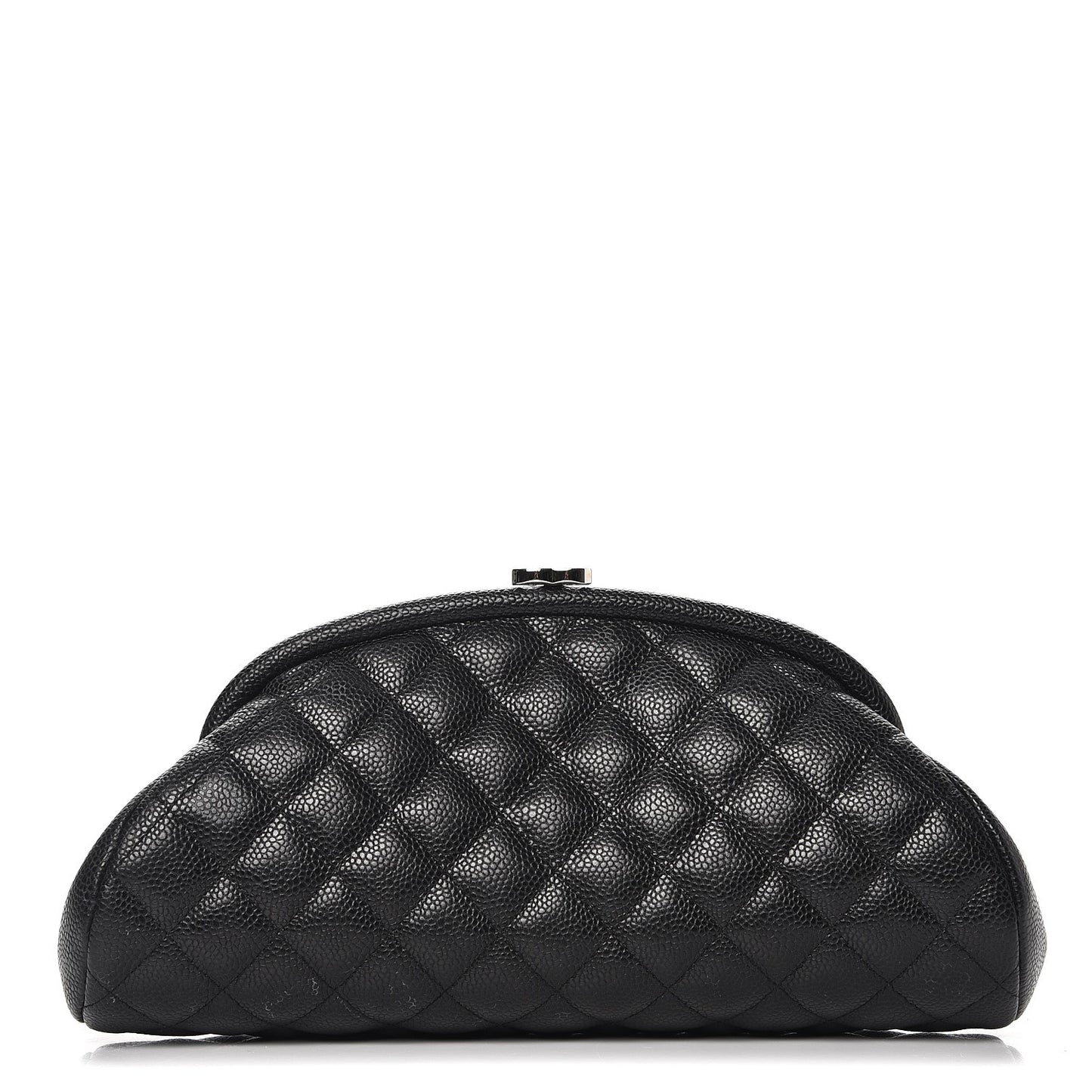 Caviar Quilted Timeless Clutch Black