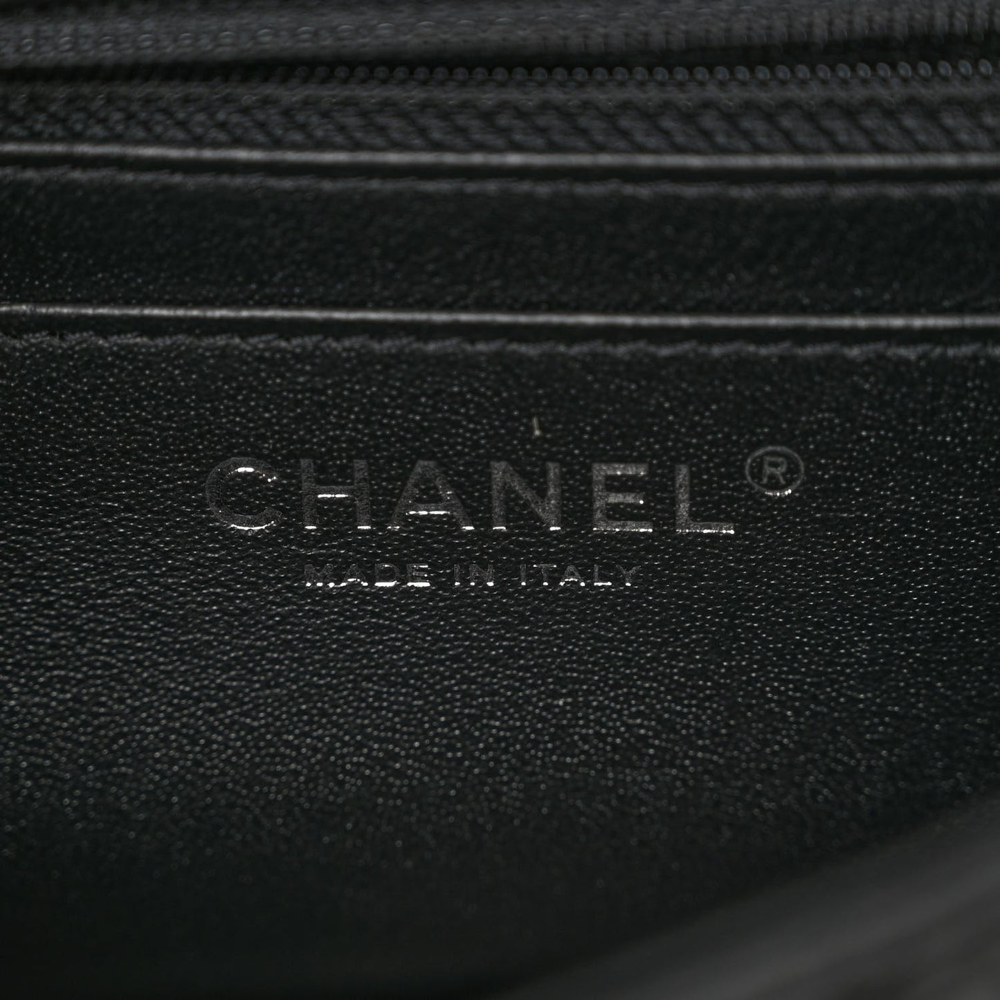 Lambskin Quilted Mini Rectangular Flap Black