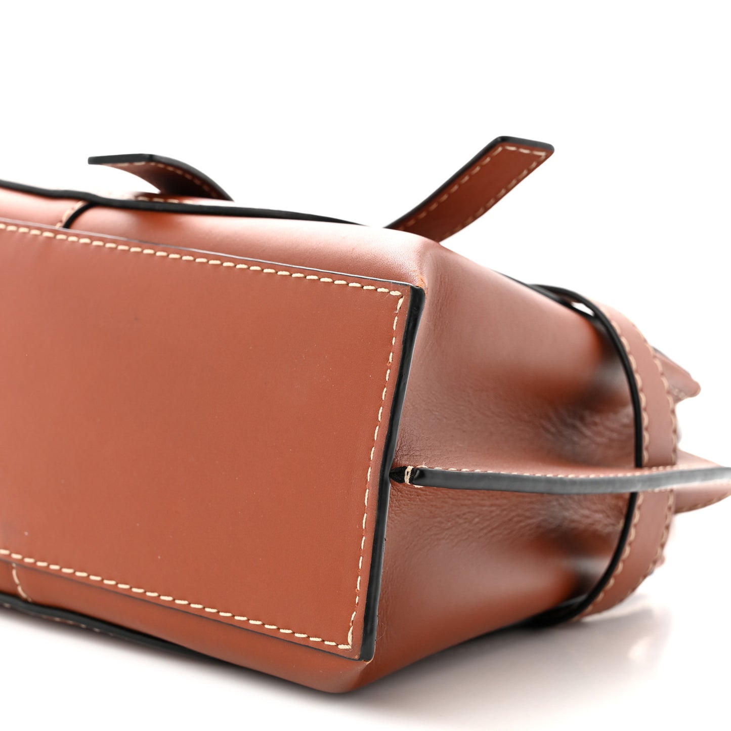 Soft Calfskin Mini Gate Tote Rust