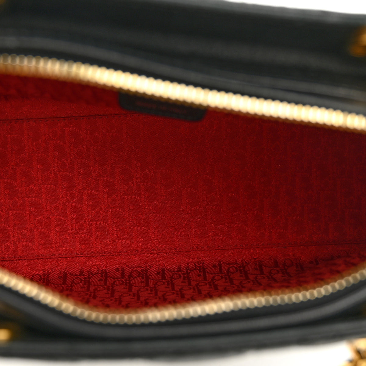 Christian Dior Lambskin Cannage Large Lady Dior Black Black 5 of 12