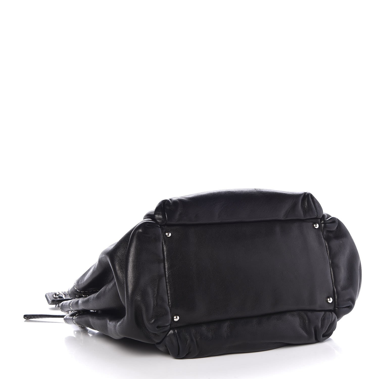Chanel Lambskin Lax Accordion Hobo Black 4 of 7