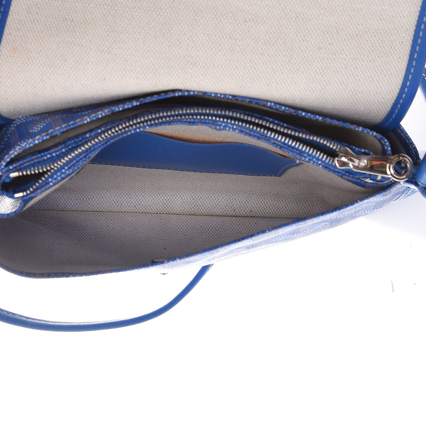 Goyardine Plumet Wallet Clutch Sky Blue