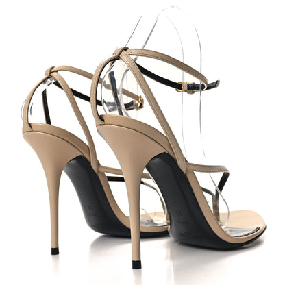 Saint Laurent Calfskin Nadja 105 Ankle Strap Sandals 38 Trench 4 of 8