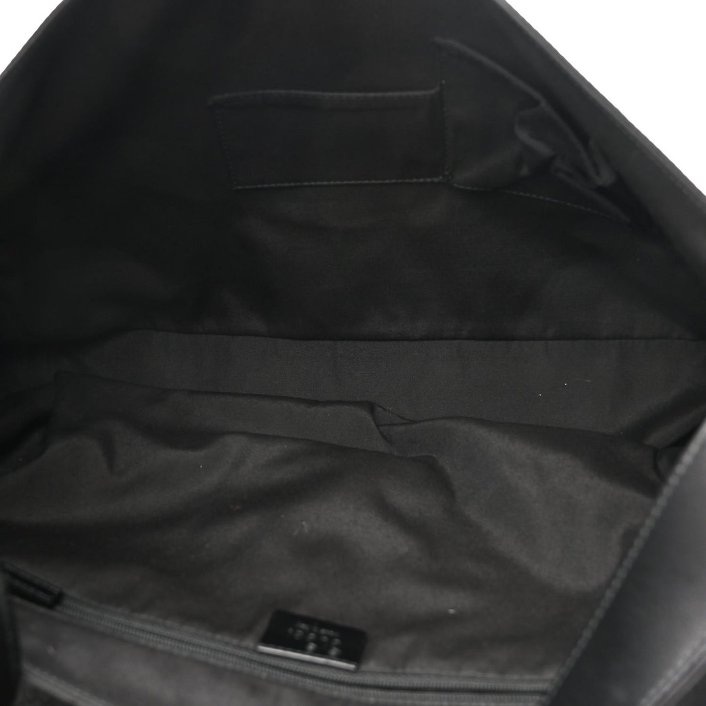 GG Monogram Flap Messenger Bag Black