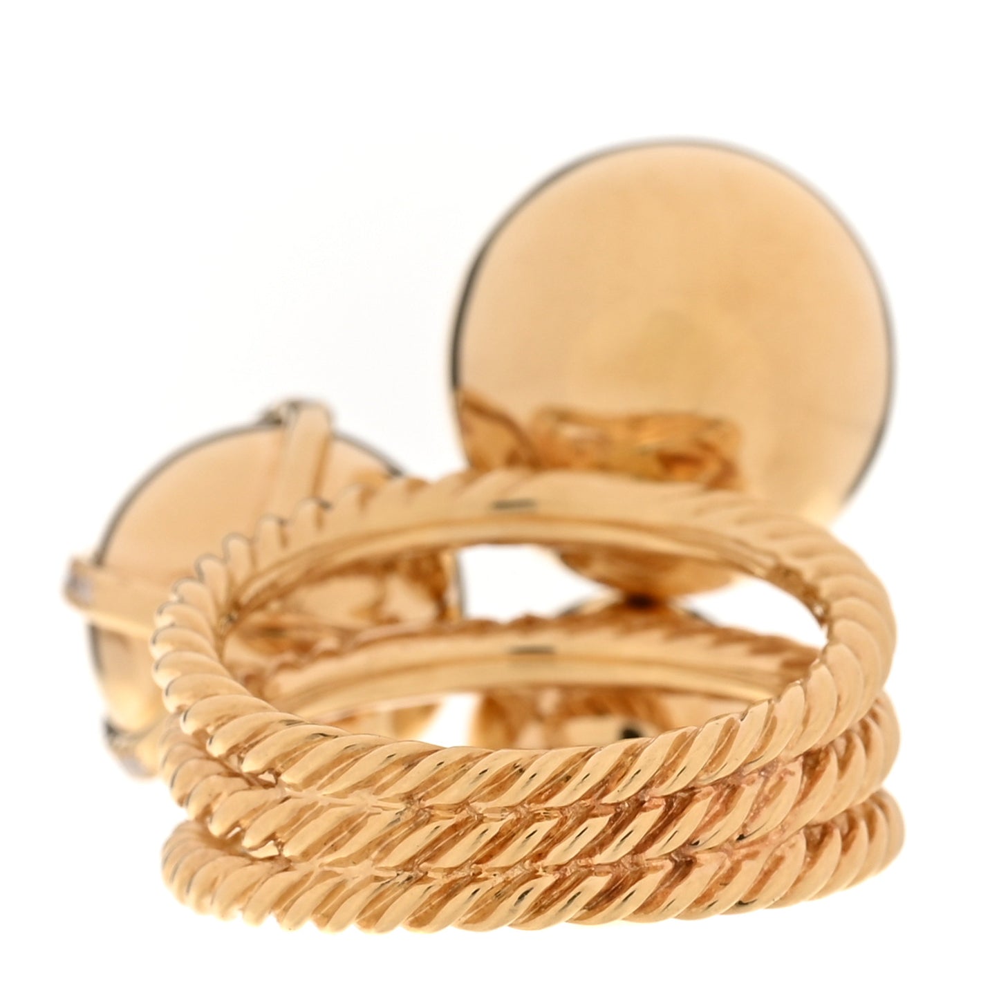 18K Yellow Gold Diamond Solari Cluster Ring 54 6.75
