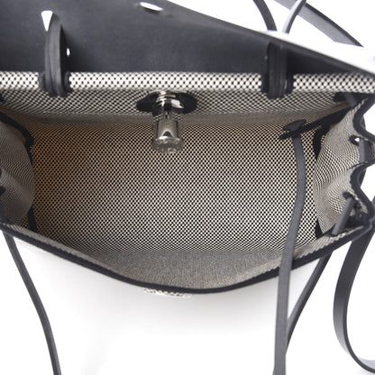 Hermes Vache Hunter Criss Viking Herbag Zip Retourne 31 PM Ecru Black 6 of 13