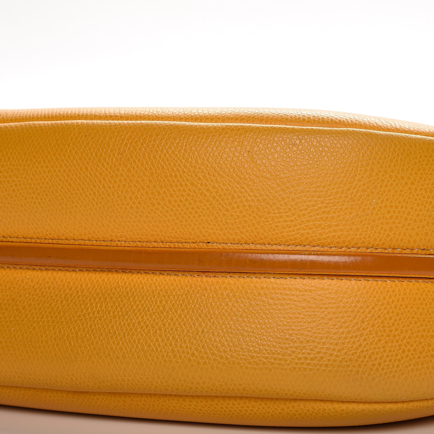 Grained Calfskin Trotteur Messenger Saffron