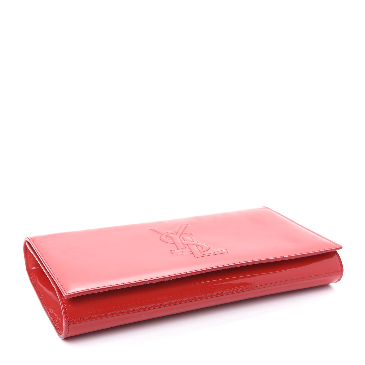 Patent Monogram Large Belle De Jour Clutch Red