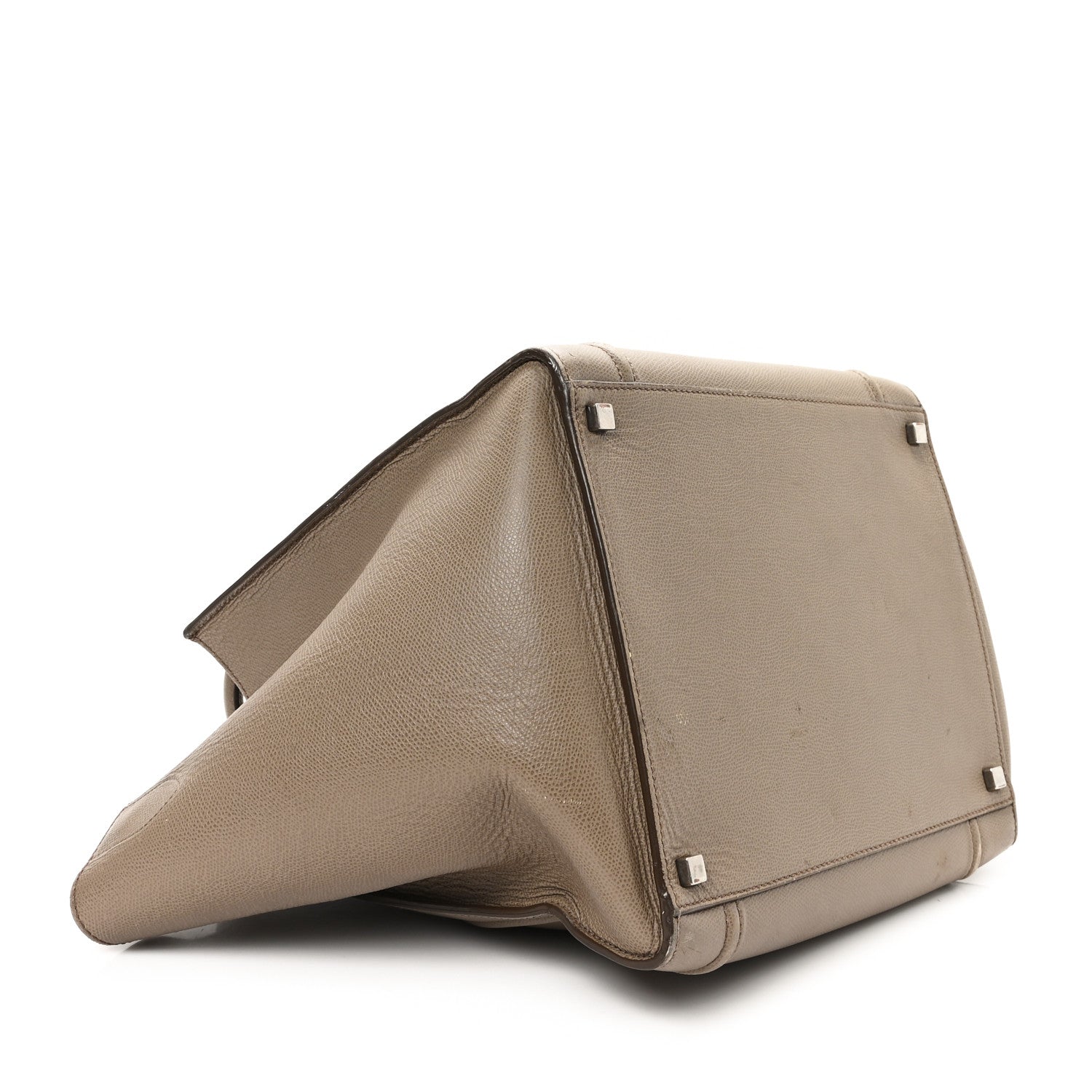 Celine Grained Calfskin Medium Phantom Luggage Taupe 4 of 12