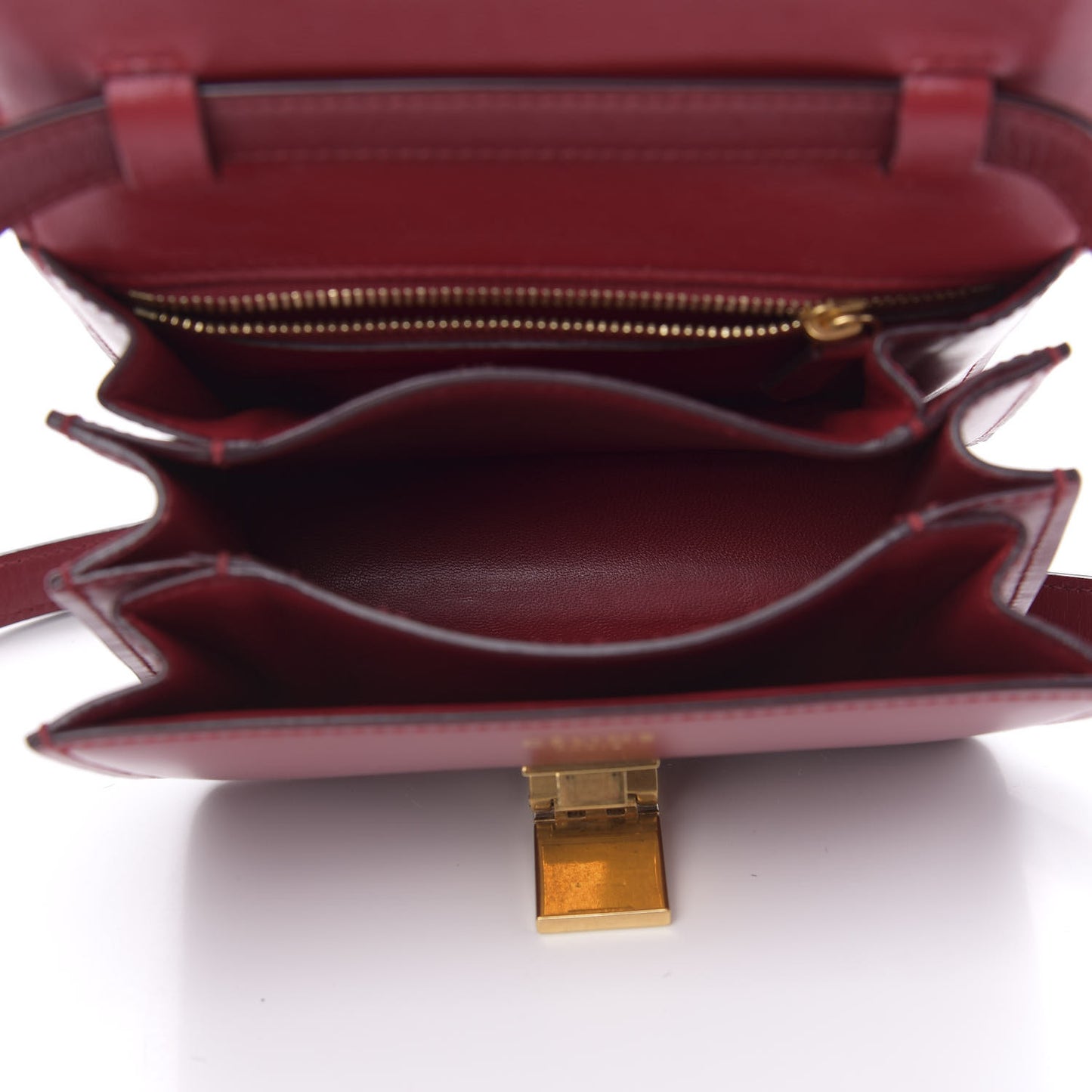 Box Calfskin Small Classic Box Flap Bag Red