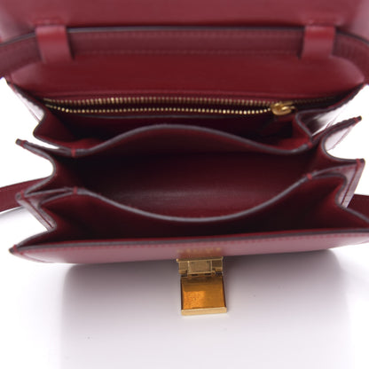 Celine Box Calfskin Small Classic Box Flap Bag Red 5 of 12