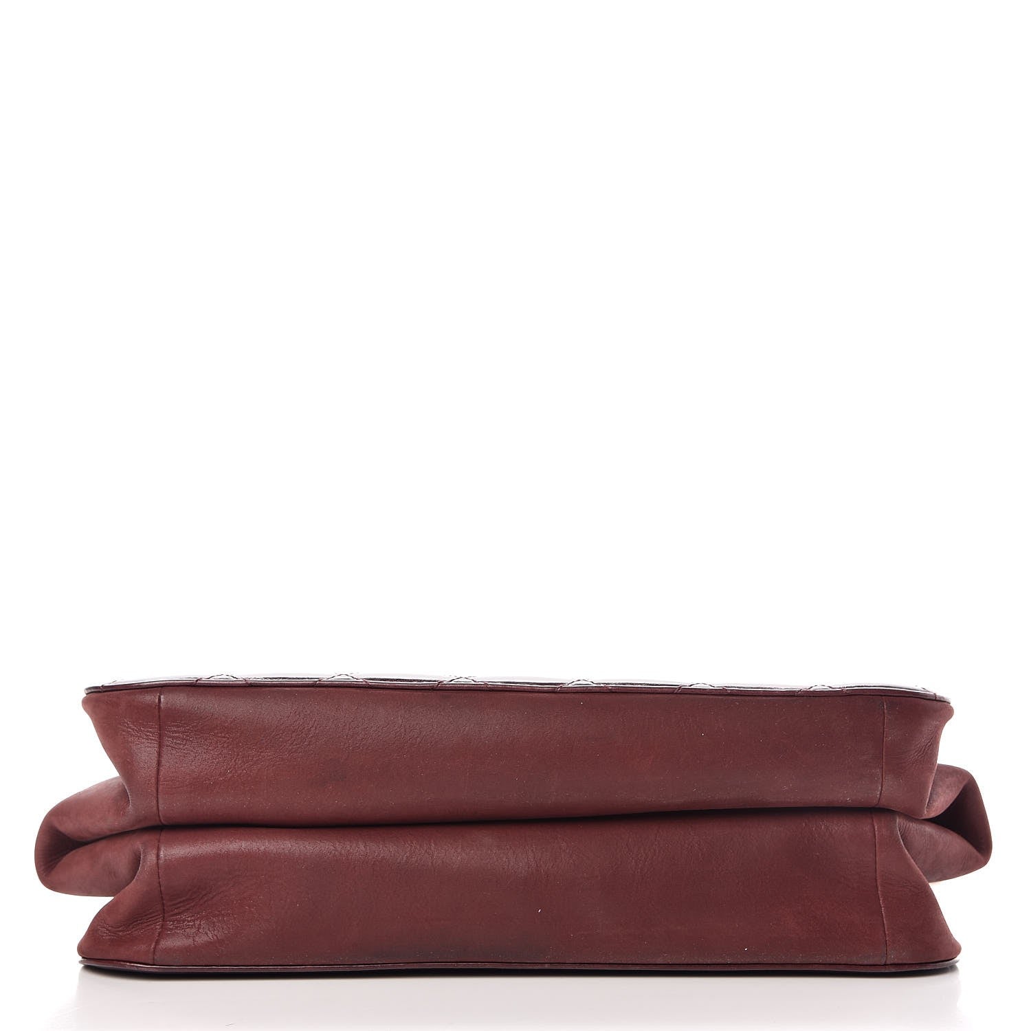 Chanel Glazed Iridescent Calfskin Quilted Tote Burgundy 9 of 11