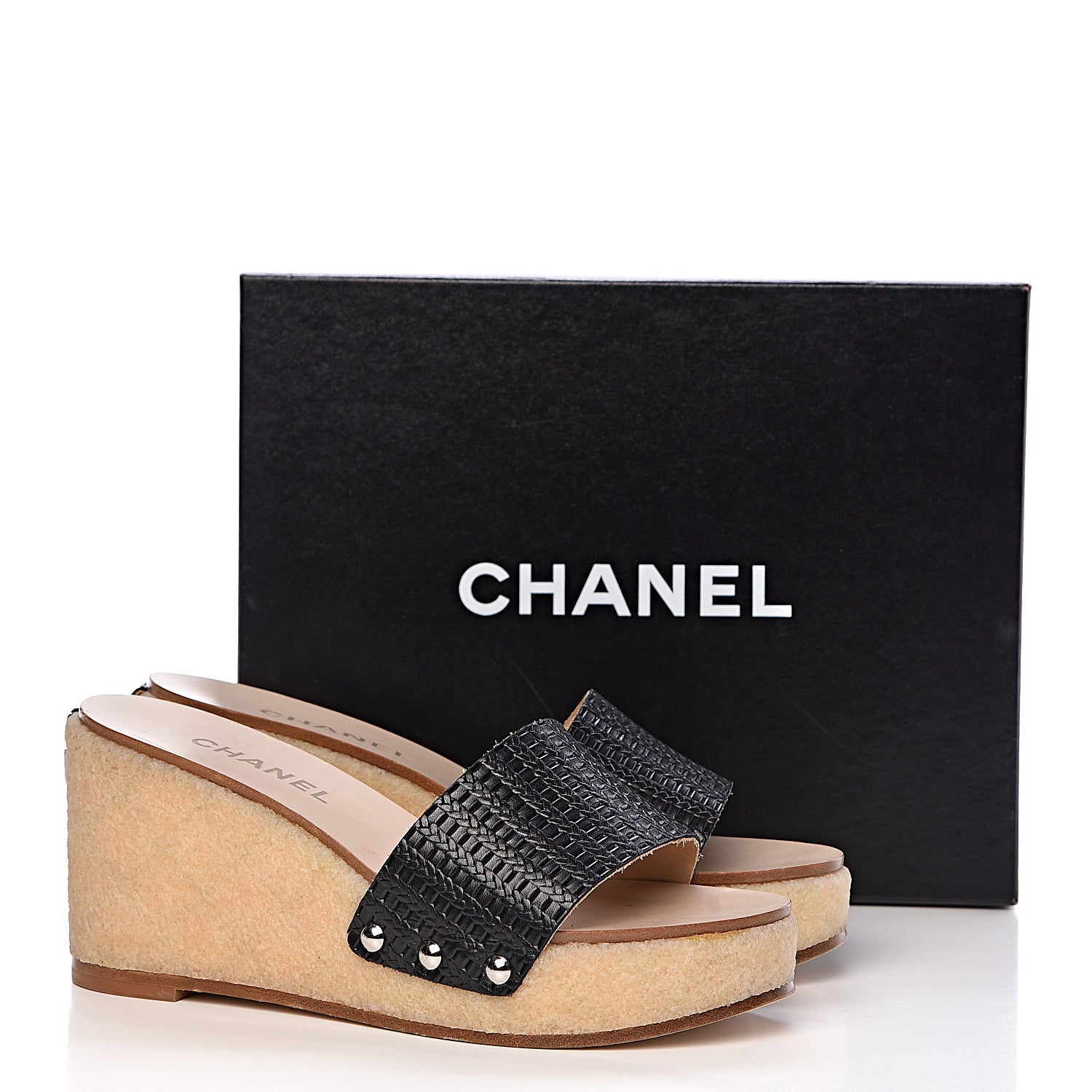 Chanel Calfskin CC Mules 39 Black 13 of 13