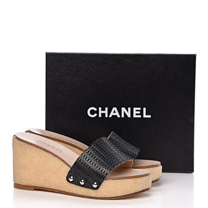 Chanel Calfskin CC Mules 39 Black 13 of 13