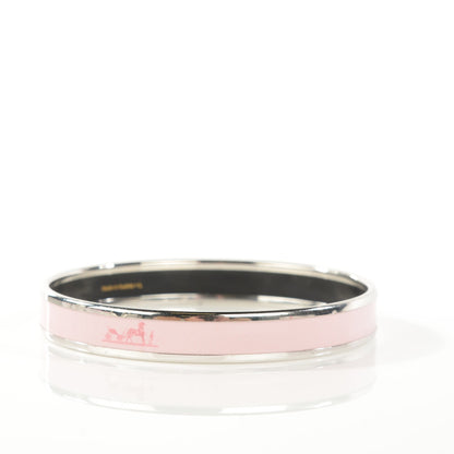 Hermes Enamel Printed Caleche Narrow Bracelet 65 Pink 4 of 5
