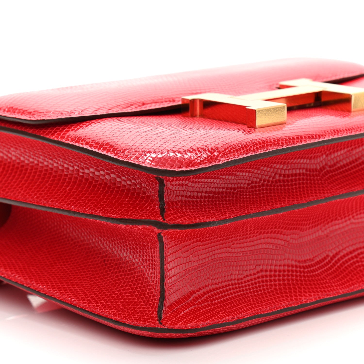 Hermes Lizard Constance 24 Rouge Exotique 9 of 13