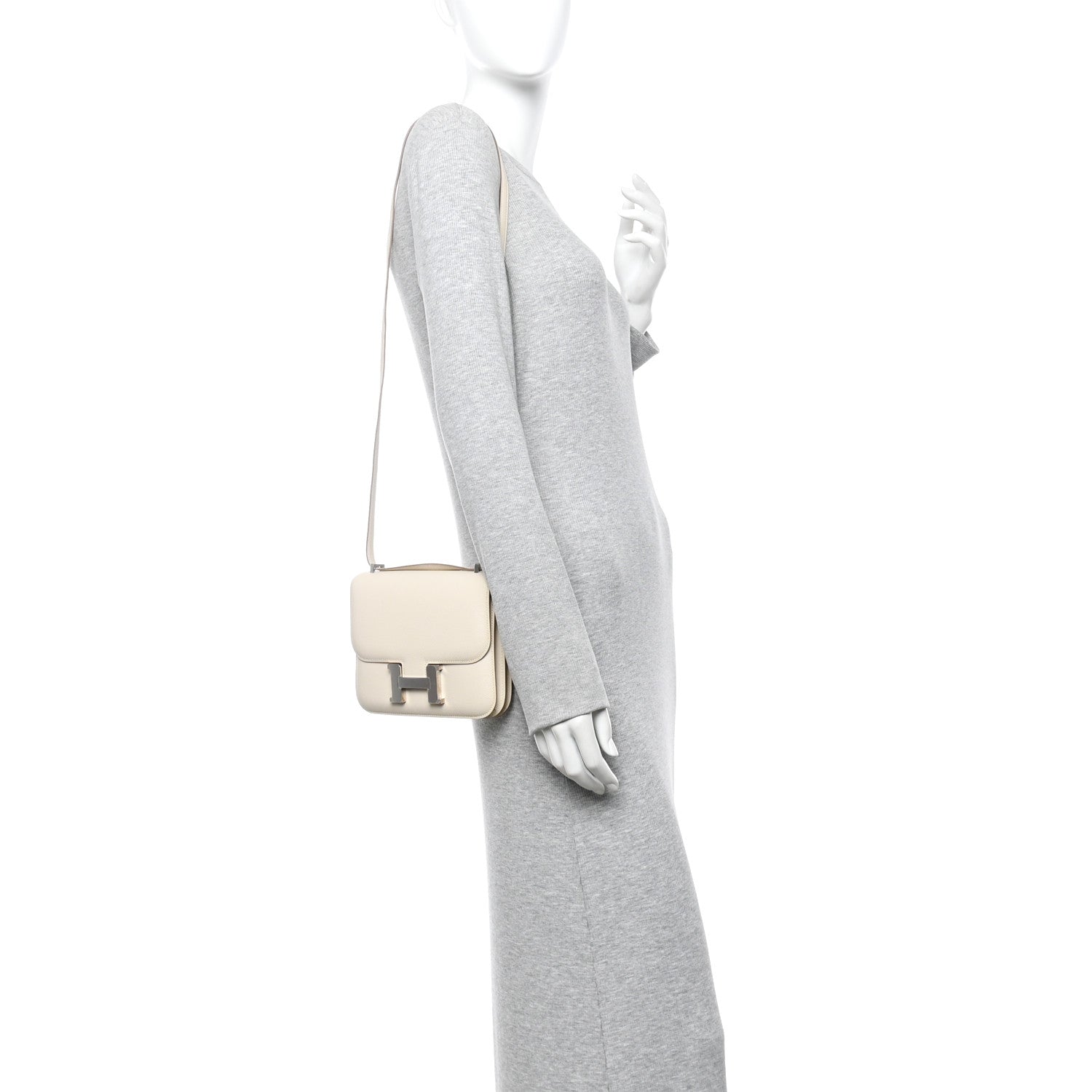 Hermes Epsom Constance 18 Craie 2 of 12