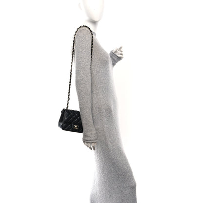 Chanel Lambskin Quilted Mini Square Flap Black 2 of 10