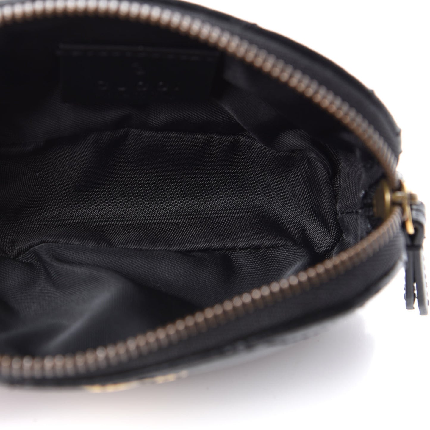 Calfskin Matelasse GG Marmont Key Pouch Black