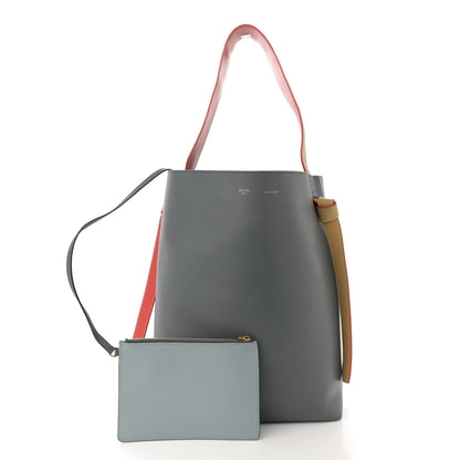 Celine Shiny Smooth Calfskin Small Twisted Cabas Kohl Cloud 3 of 15