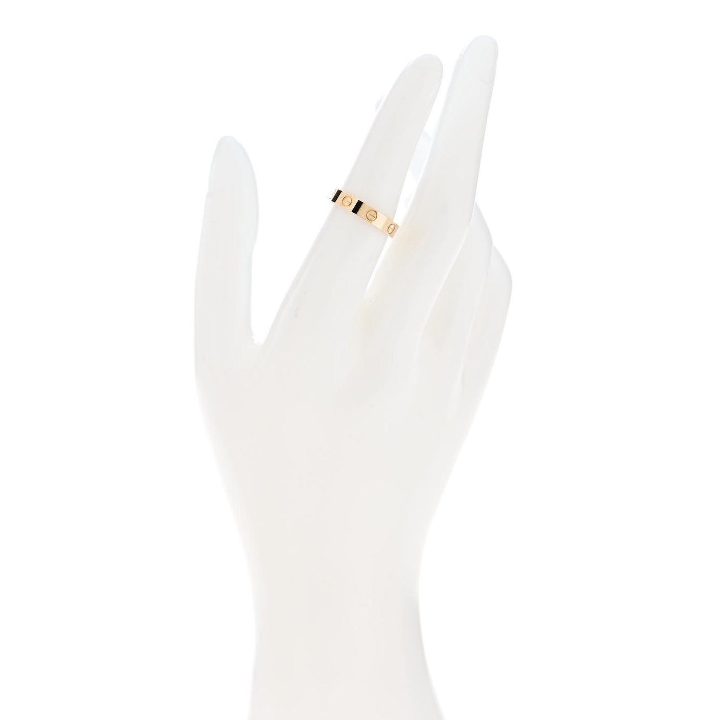 18K Yellow Gold 3.5mm LOVE Wedding Band Ring 52 6