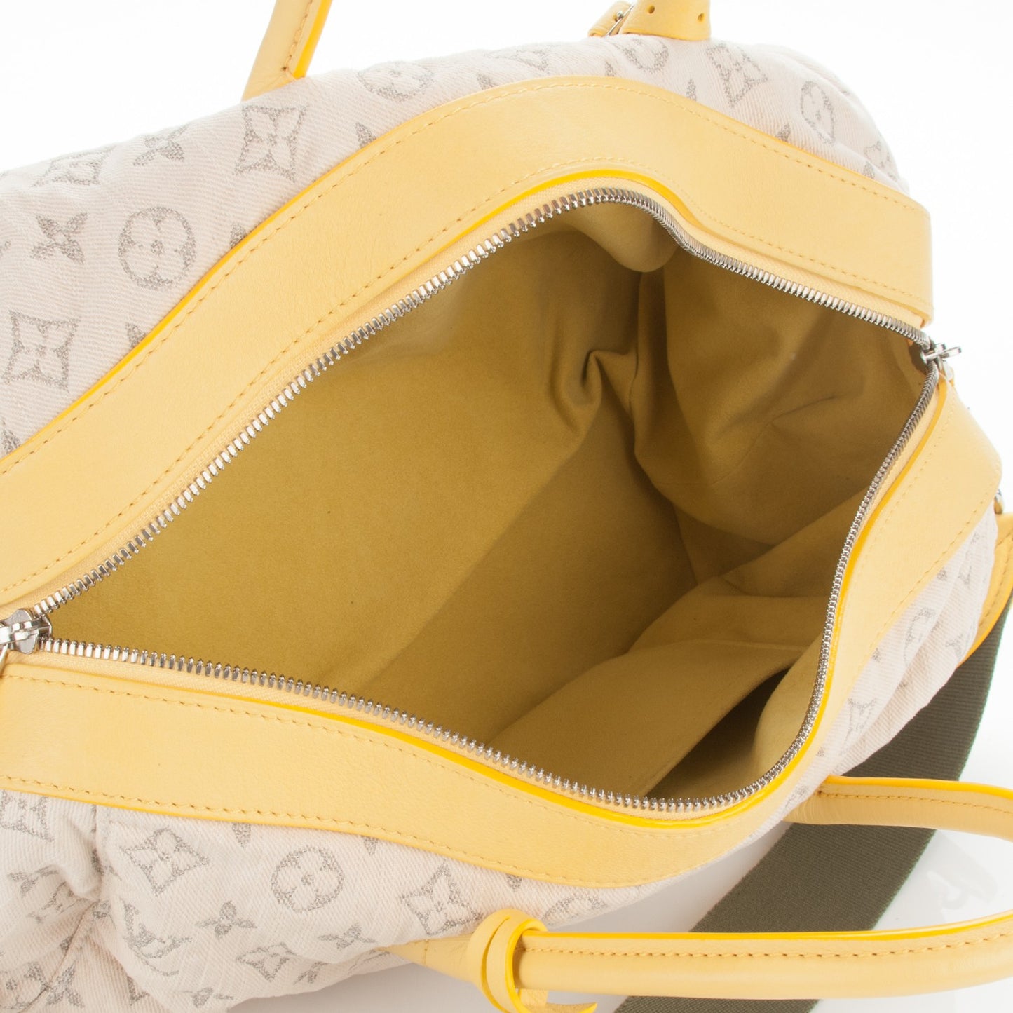 Monogram Denim Speedy Round Yellow