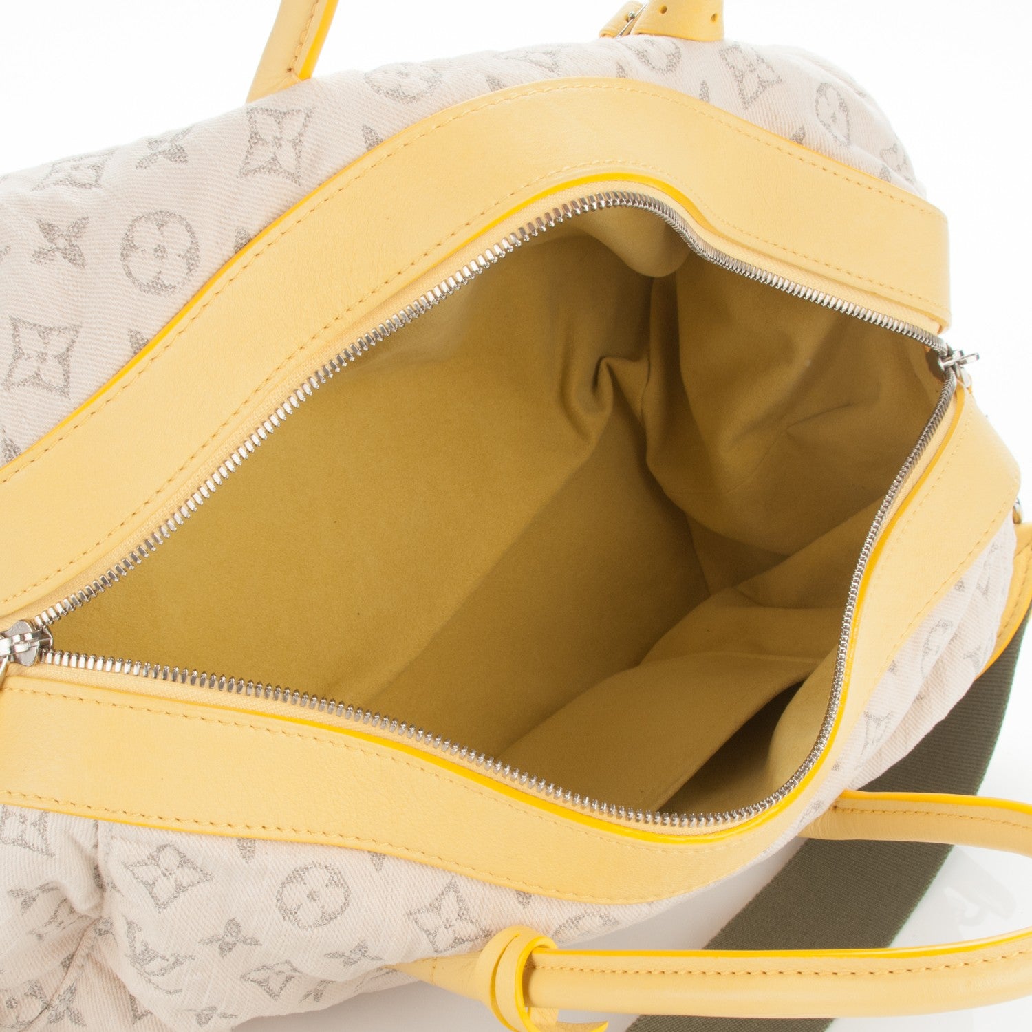 Louis Vuitton Monogram Denim Speedy Round Yellow 5 of 6