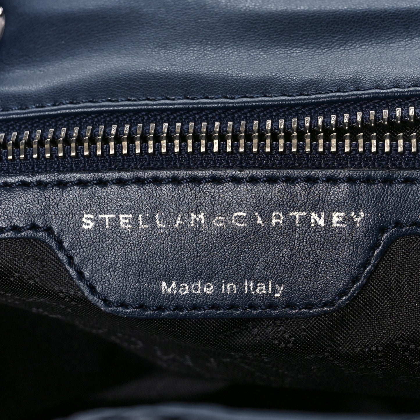 Denim Quilted Falabella Backpack Blue