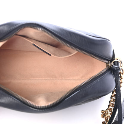 Gucci Calfskin Matelasse Small GG Marmont Chain Shoulder Bag Black 4 of 4