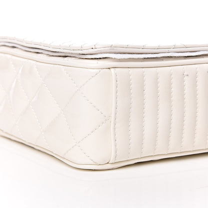Chanel Glazed Calfskin Quilted Medium Coco Boy Flap White 9 of 11