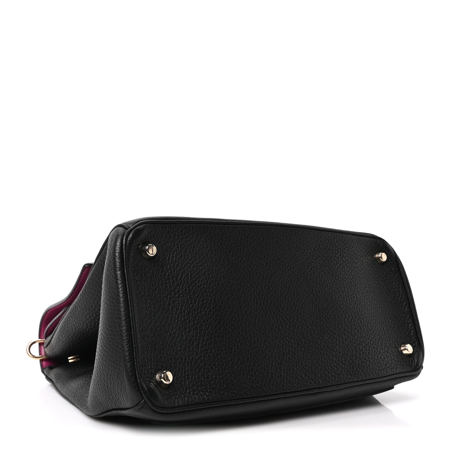 Bullcalf Medium Be Dior Flap Black Fraise