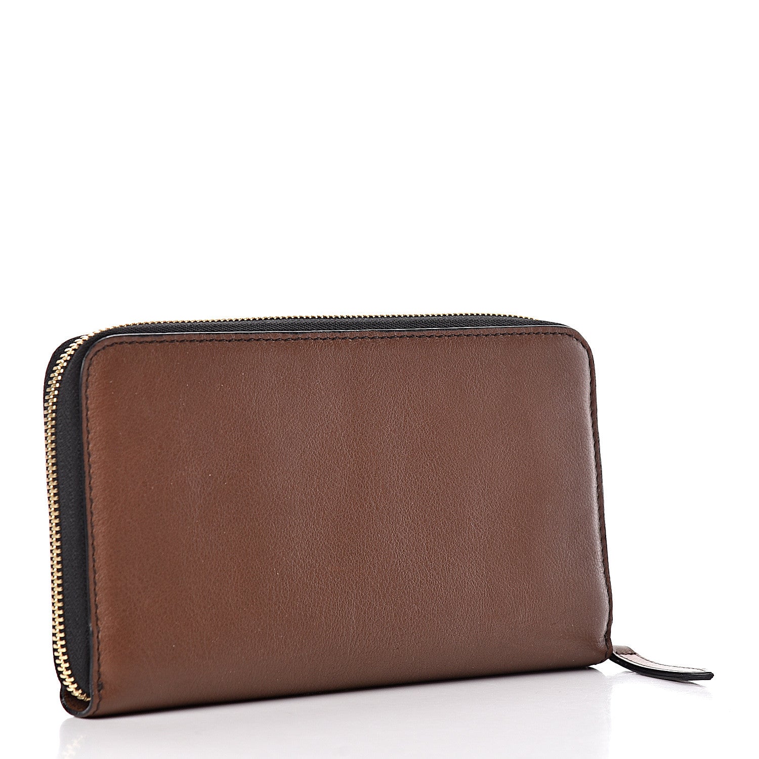 Burberry Signature Grain Calfskin Soft Renfrew Zip Around Wallet Tan 3 of 15
