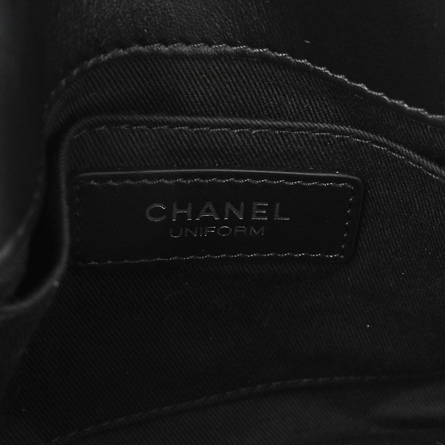 Chanel Calfskin Quilted CC Uniform Flap Belt Bag Black 6 of 9