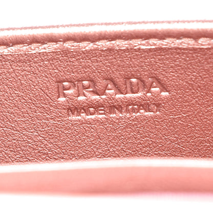 Prada Metallic Nappa Mini Impunture Diagramme Chain Crossbody Bag Rosa Mordore 6 of 12