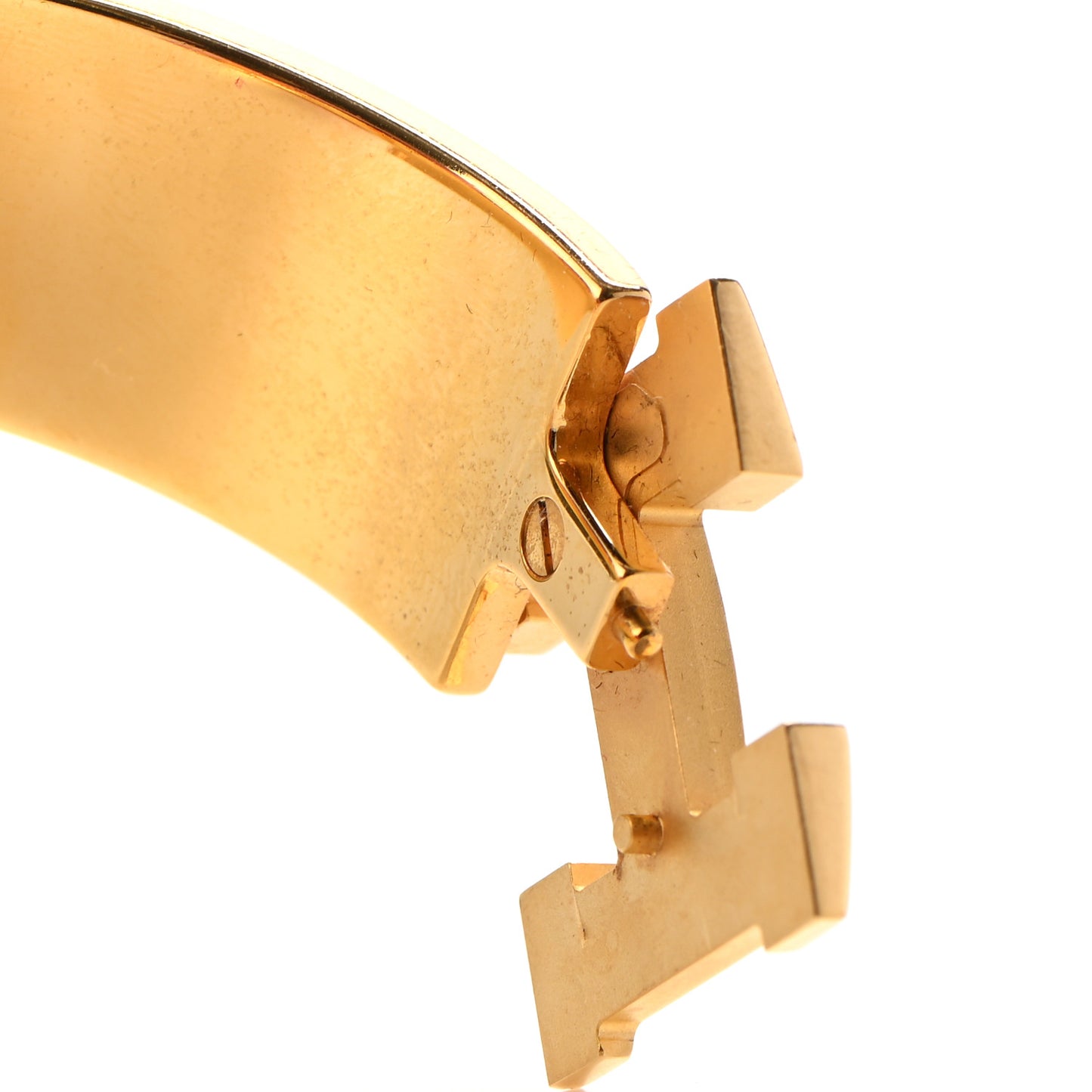 Enamel Wide Clic Clac H Bracelet PM Rose Poudre
