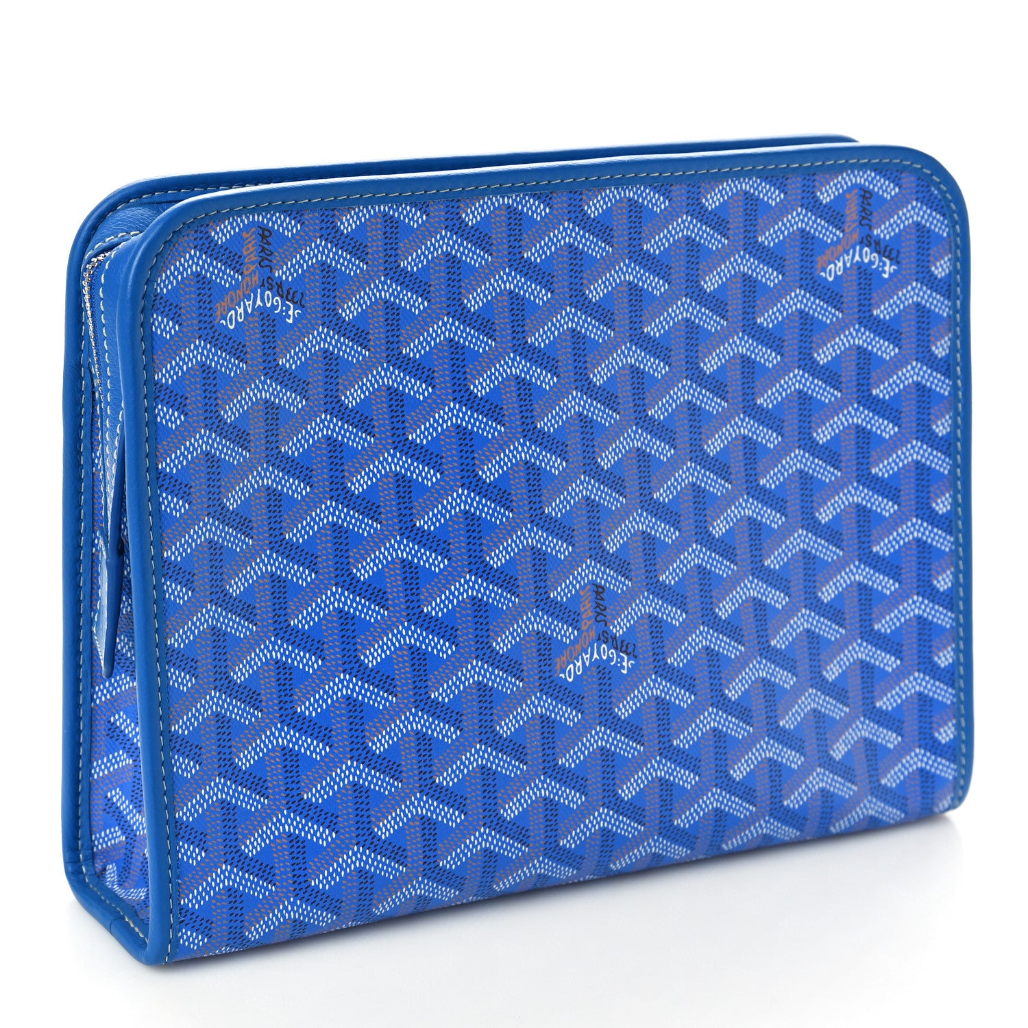 Goyard Goyardine Jouvence Toiletry Pouch Sky Blue 3 of 8