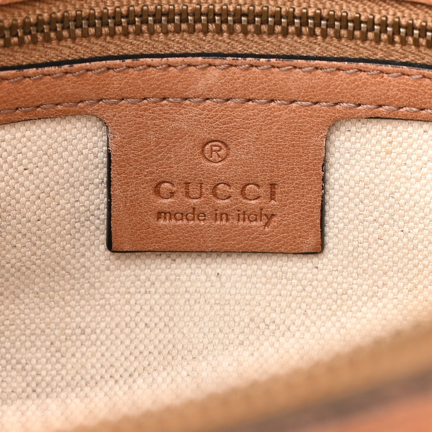Monogram Web Rania Top Handle Bag Natural