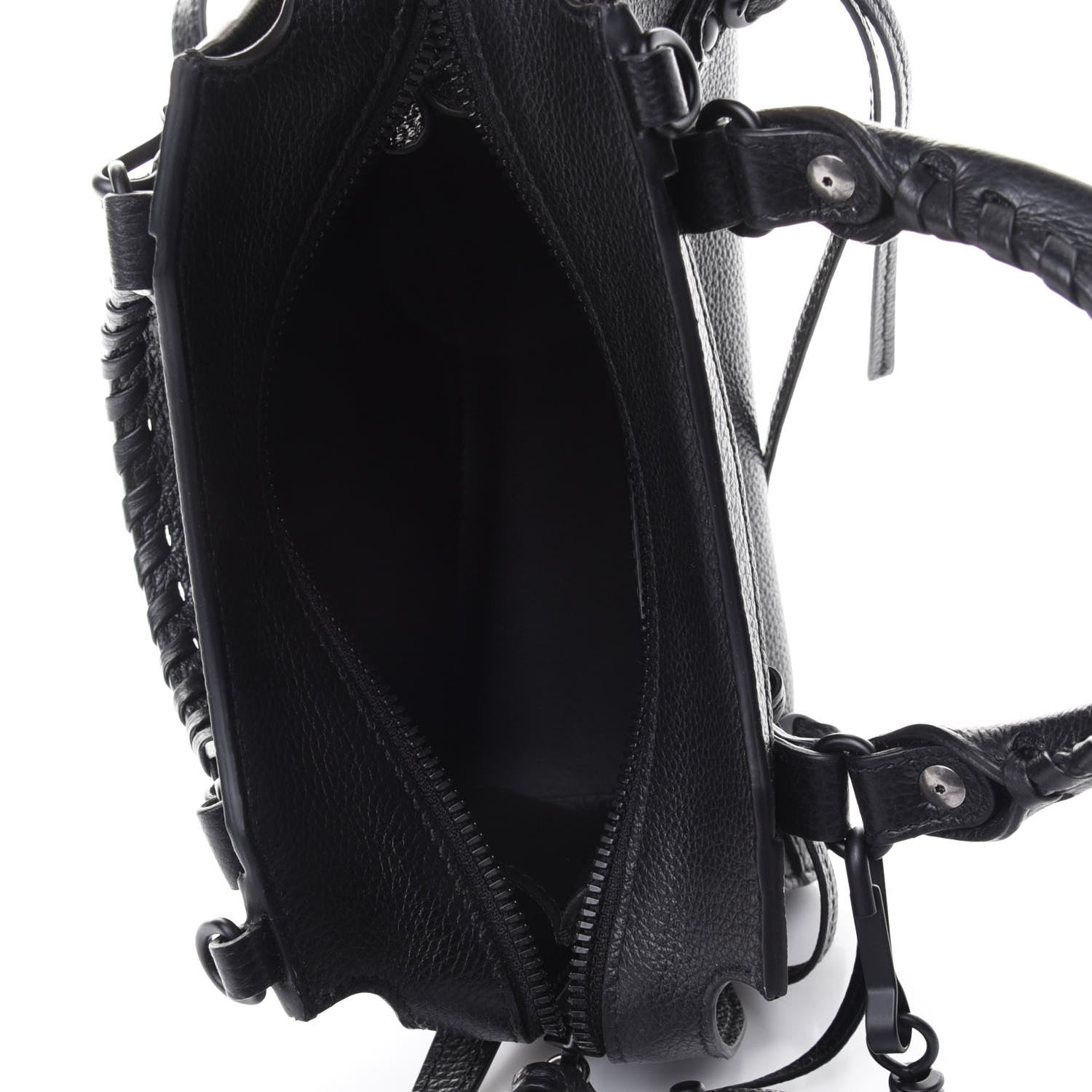 Balenciaga Grained Calfskin Neo Classic Black Hardware Mini City Black 4 of 4