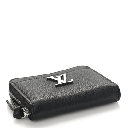 Louis Vuitton LOUIS VUITTON Calfskin Lockme Zippy Coin Purse Black 4 of 9