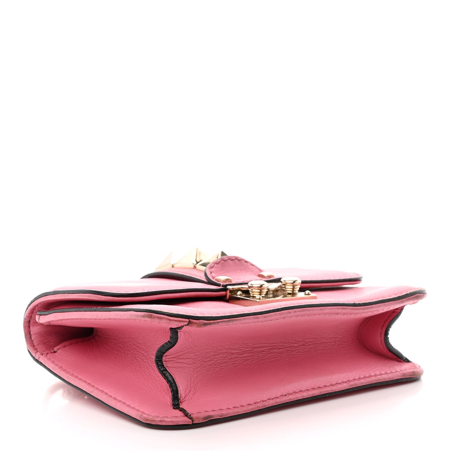 Valentino Garavani Vitello Mini Glam Lock Rockstud Flap Ninphea 4 of 13