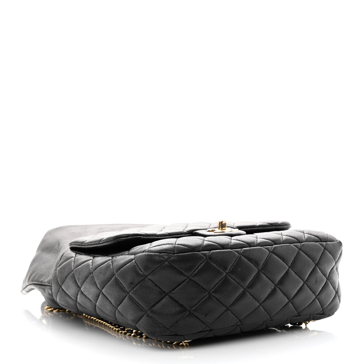 Lambskin Quilted Large In Seoul Backpack Black